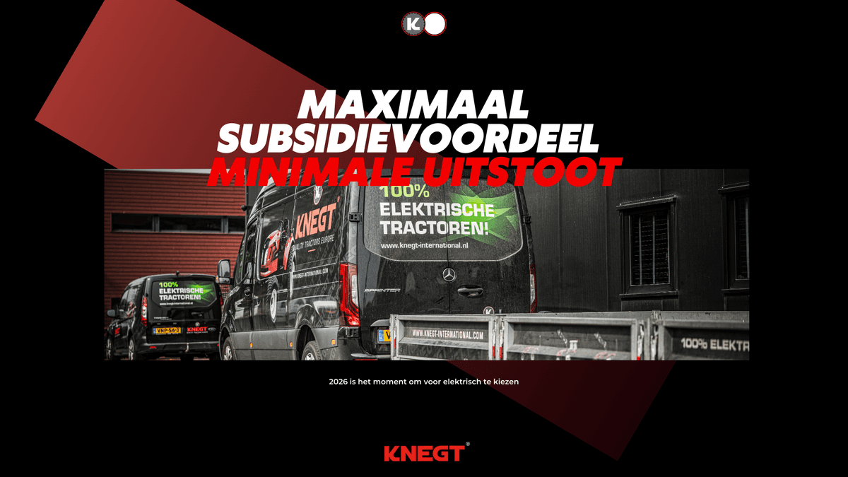 Warum 2026 der perfekte zeitpunkt ist, auf einen elektrischen Knegt-Traktor umzusteigen