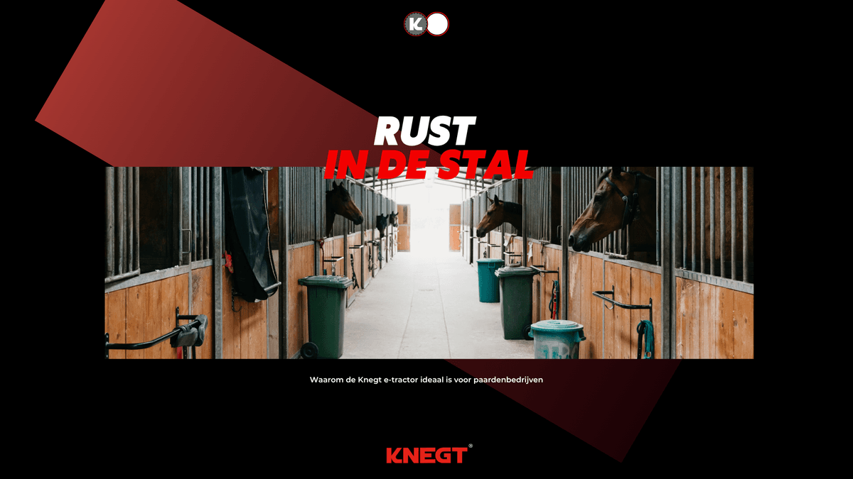 Leise, sauber und stressfrei: der Knegt als schlüsselfaktor für das tierwohl