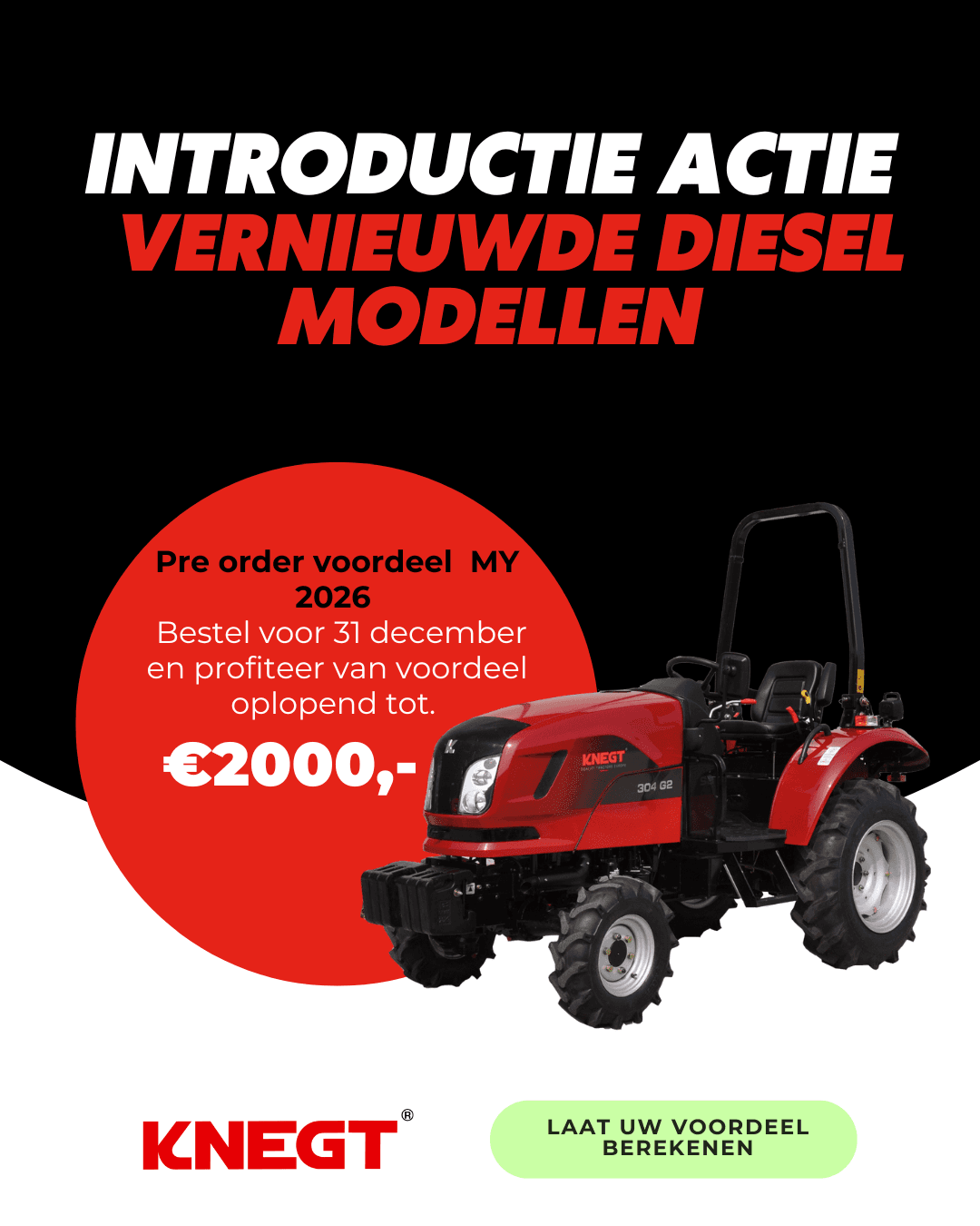 Tot €2000,- voordeel op MY 2026 dieselmodellen